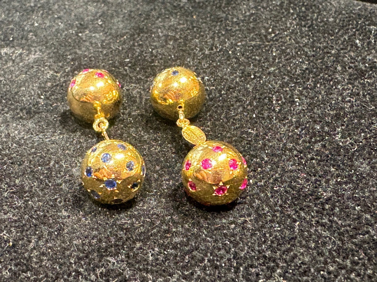 Boutons de manchettes ‘CHAUMET.’ Or 18cts-photo-4