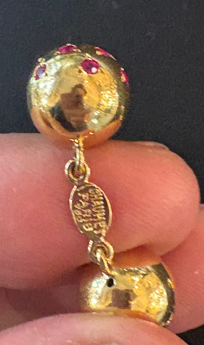 Boutons de manchettes ‘CHAUMET.’ Or 18cts-photo-2