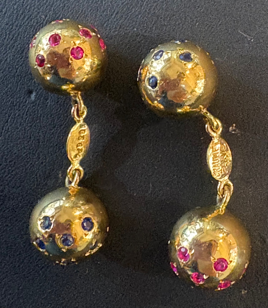 Boutons de manchettes ‘CHAUMET.’ Or 18cts-photo-7