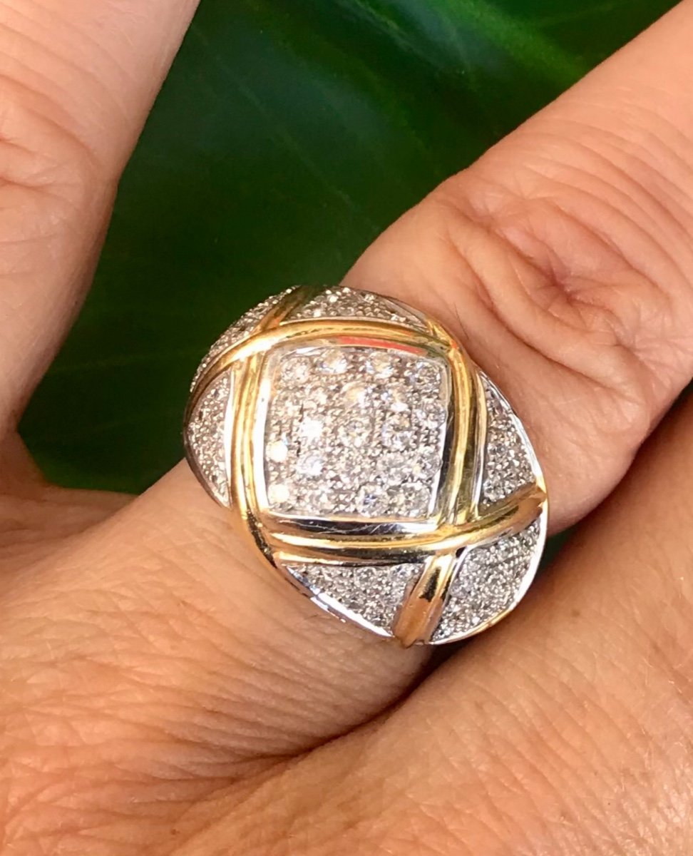 Bague Or 18ct Diamants