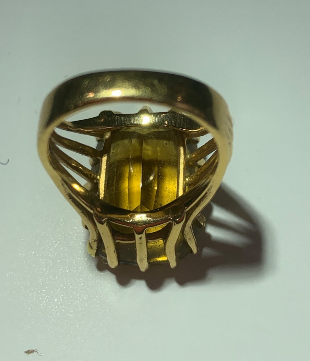 Citrine Gold Ring-photo-2