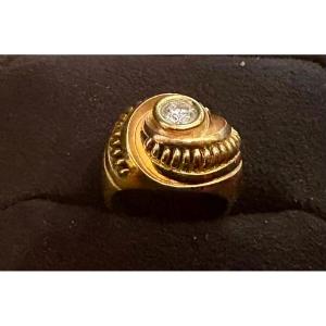 Antic Gold Diamond Ring