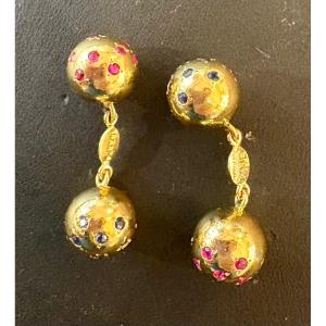 Boutons de manchettes ‘CHAUMET.’ Or 18cts
