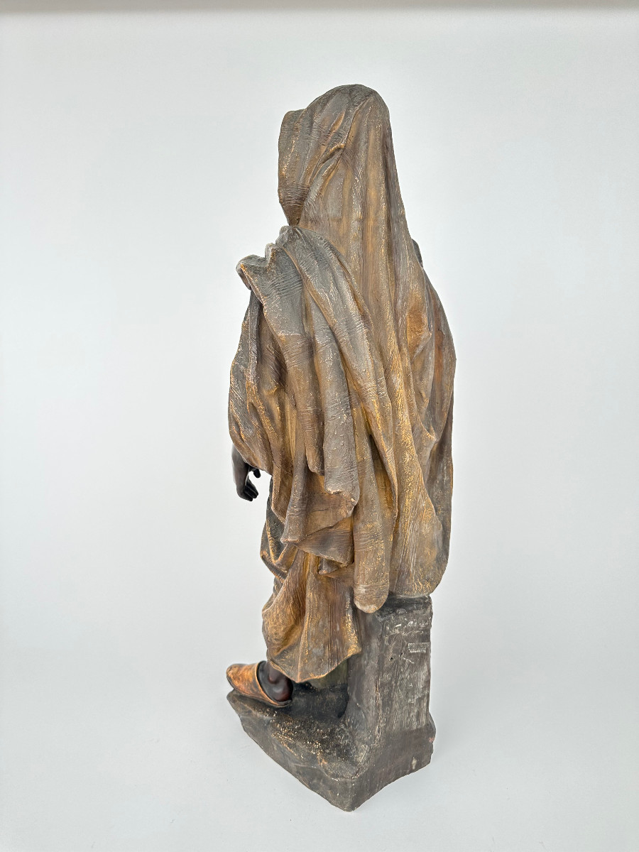 Statue By Friedrich Goldscheider (1845-1897) The Palace Guard-photo-5