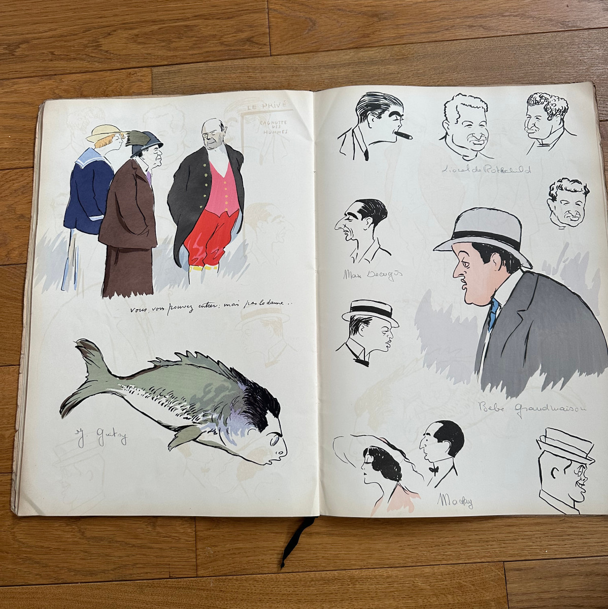 Album Georges Goursat Dit Sem. Sem à La Mer Deauville, Illustrations Color Plates-photo-2