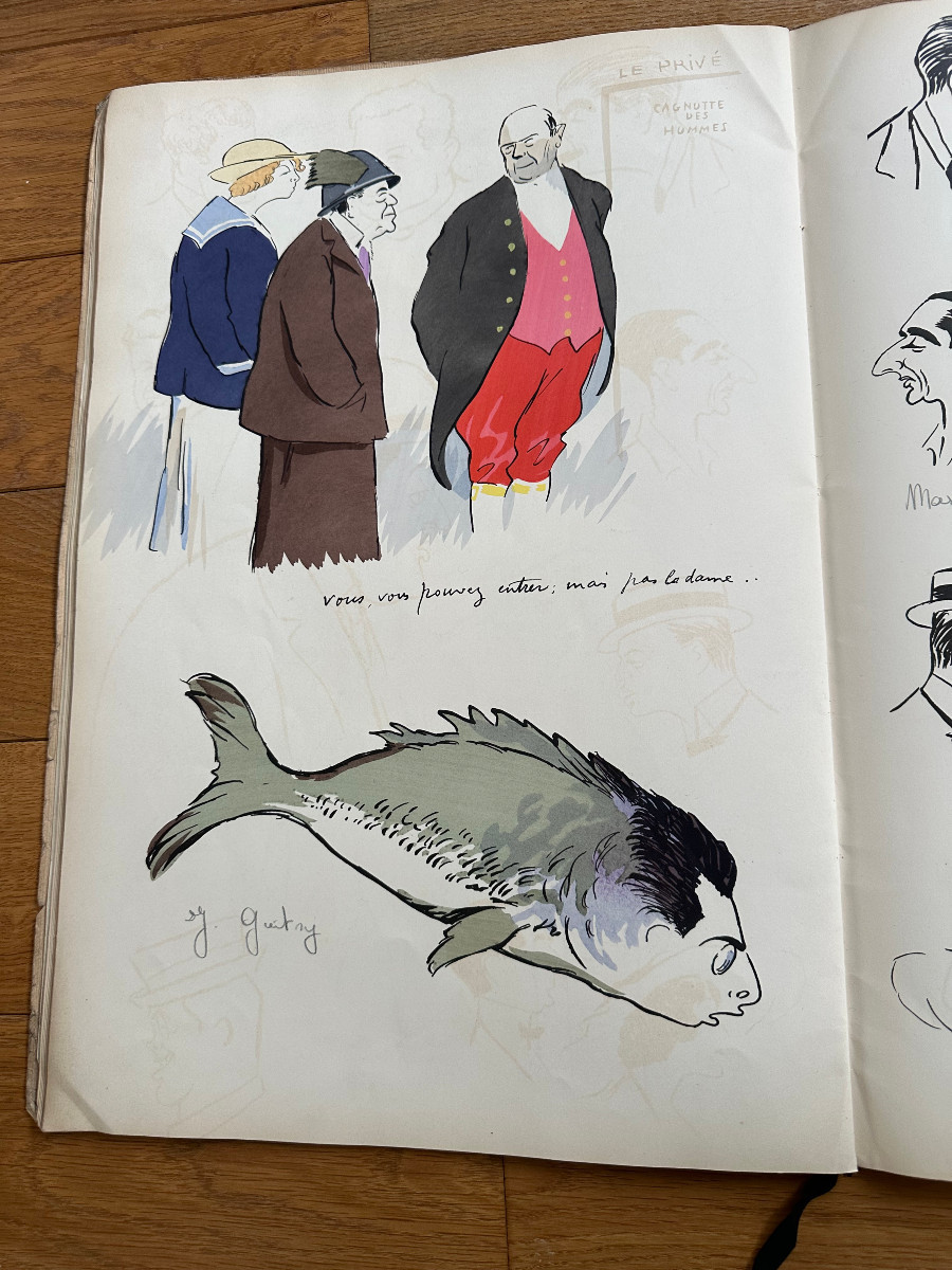 Album Georges Goursat Dit Sem. Sem à La Mer Deauville, Illustrations Color Plates-photo-1