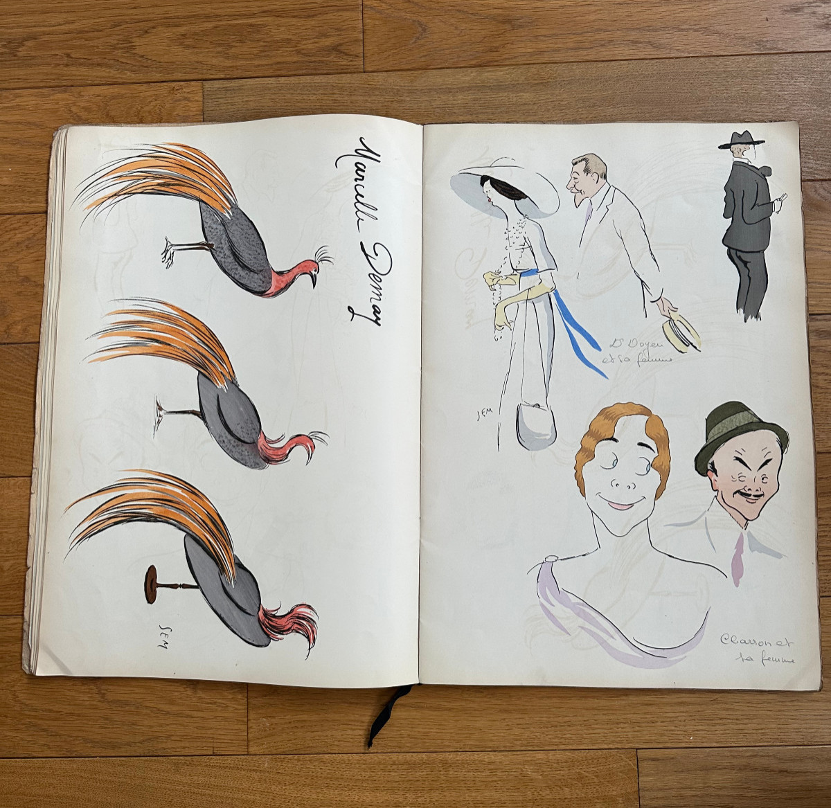 Album Georges Goursat Dit Sem. Sem à La Mer Deauville, Illustrations Color Plates-photo-2