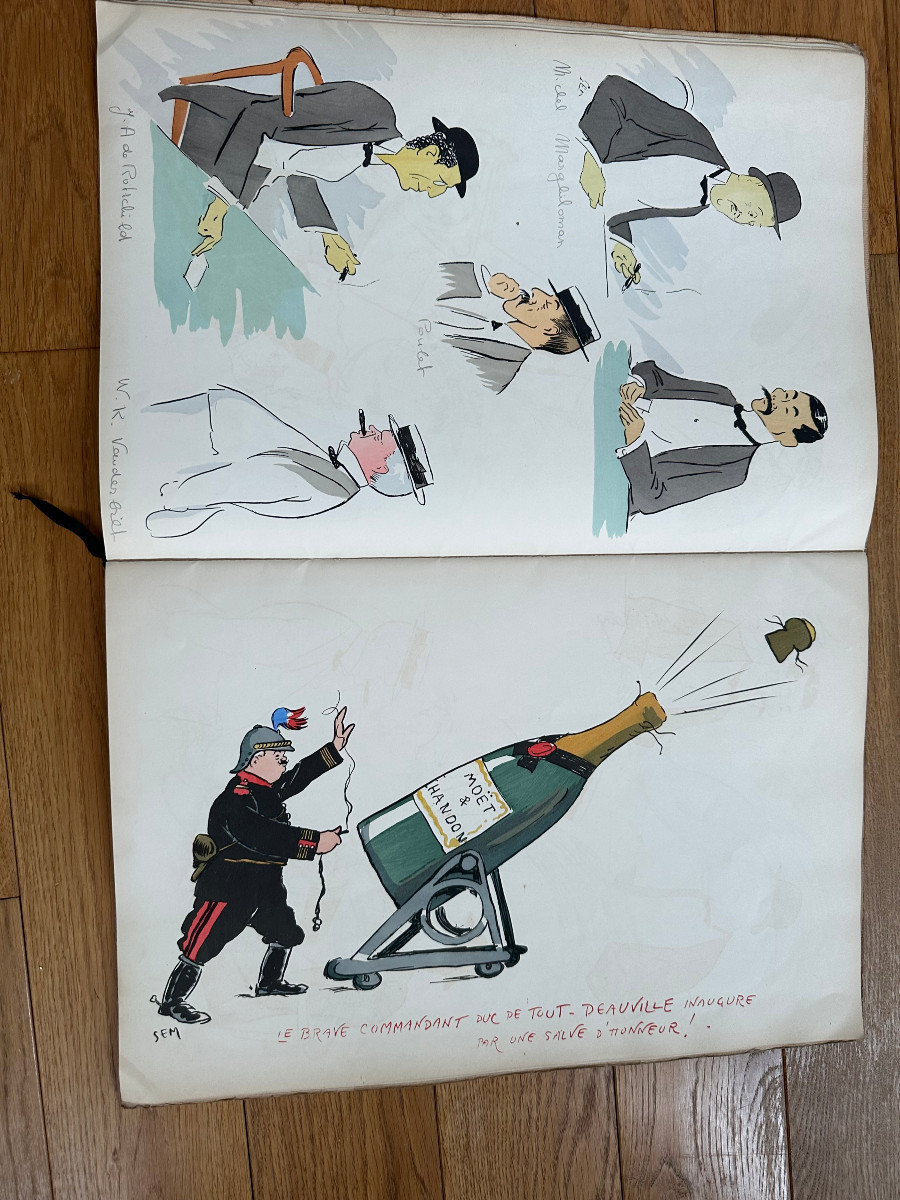 Album Georges Goursat Dit Sem. Sem à La Mer Deauville, Illustrations Color Plates-photo-3