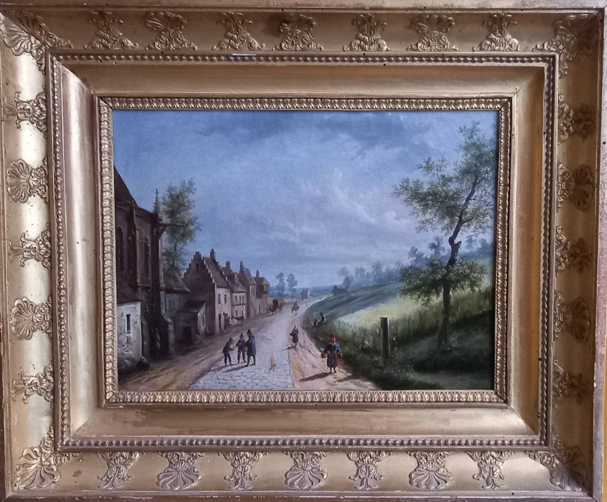 Pair Of  Landscapes,1829. Louis Claude Mallebranche. French School. -photo-3