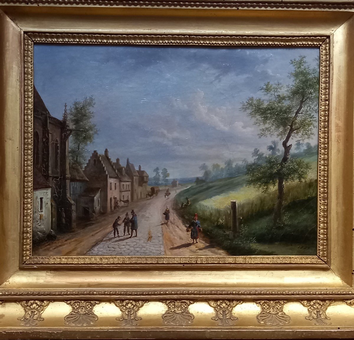 Pair Of  Landscapes,1829. Louis Claude Mallebranche. French School. -photo-4