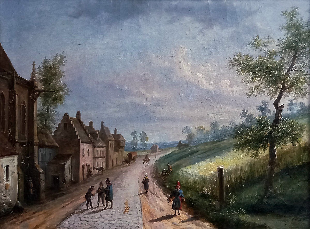 Pair Of  Landscapes,1829. Louis Claude Mallebranche. French School. -photo-4