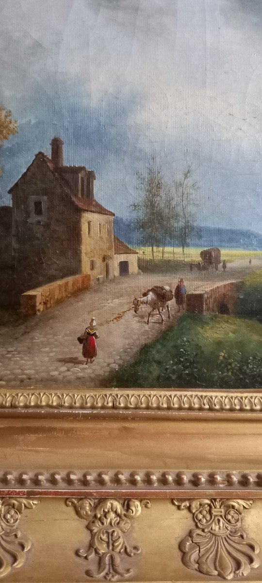 Pair Of  Landscapes,1829. Louis Claude Mallebranche. French School. -photo-7