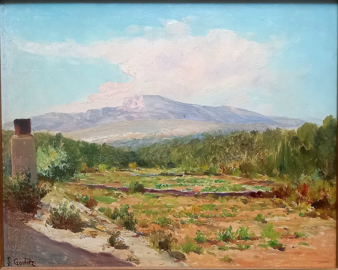 Landscape Near Aix-en-provence. François Gautier. -photo-2