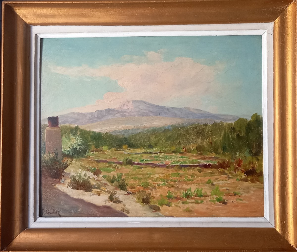 Landscape Near Aix-en-provence. François Gautier. -photo-3