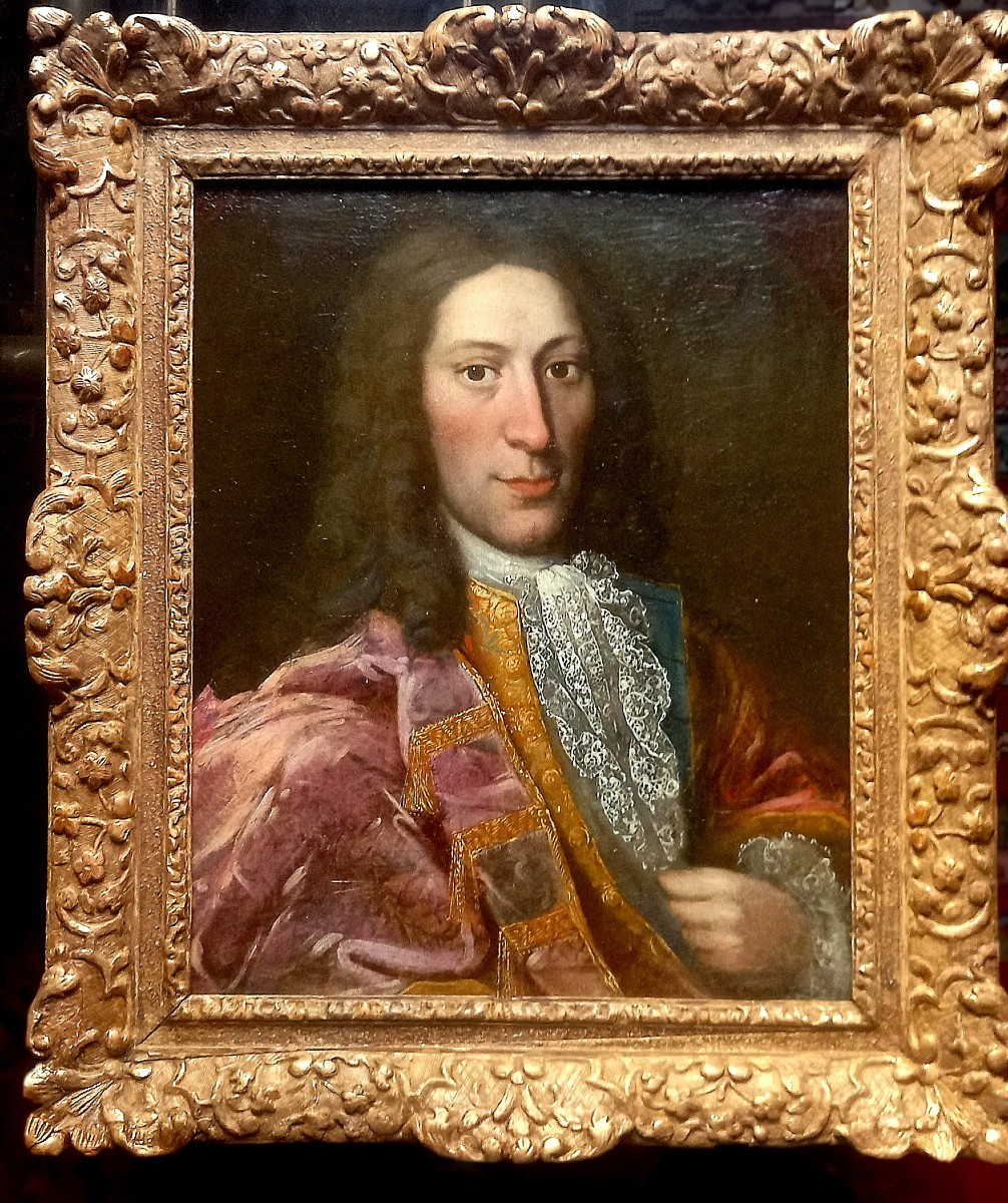 Portrait d'homme, d'époque Louis XIV. 18ème siècle.