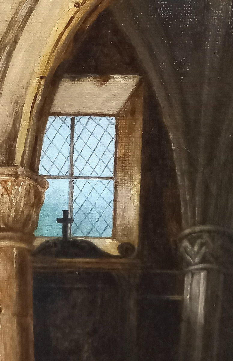 Animated Church Interior. 1830. Romantic School. -photo-4