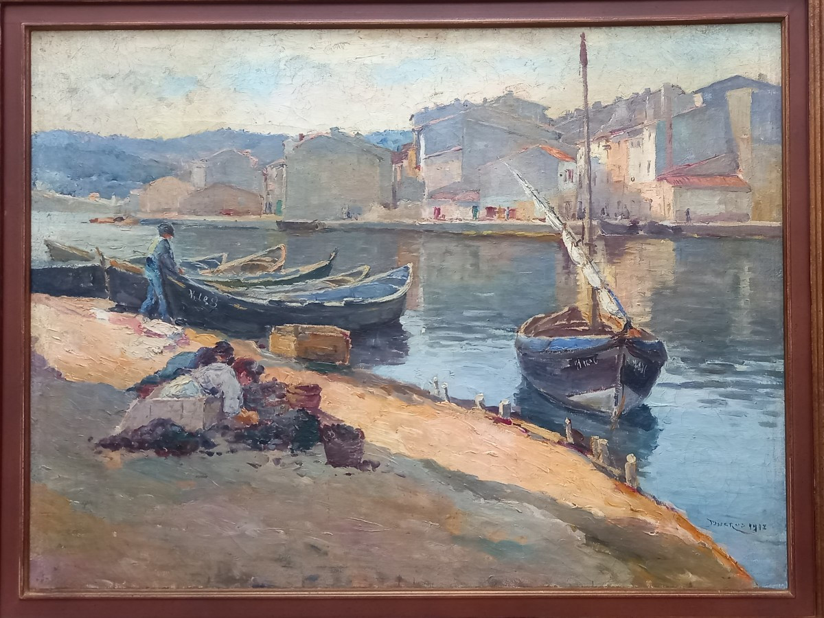 Sea Urchin Trillers At The Port Of Martigues. édouard Ducros. 1912.-photo-3