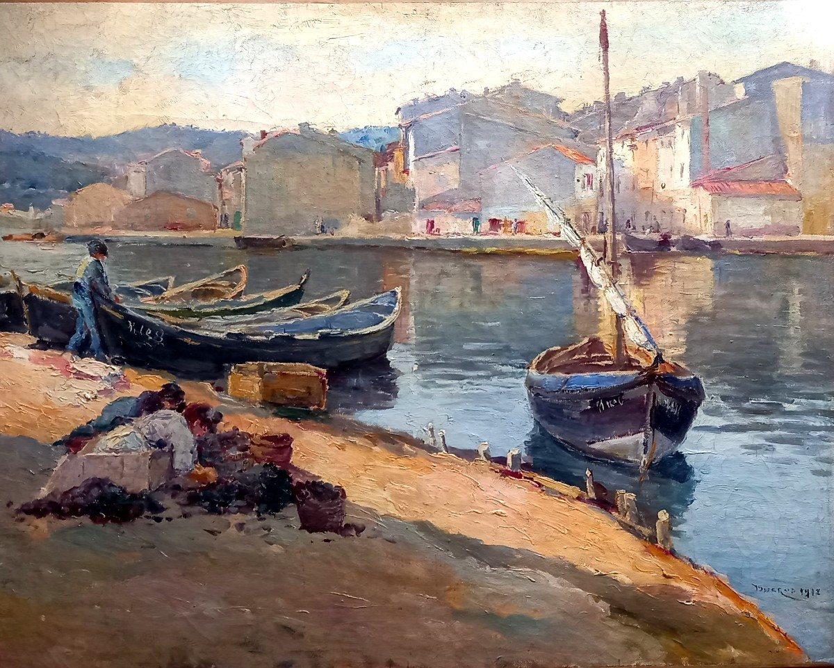Sea Urchin Trillers At The Port Of Martigues. édouard Ducros. 1912.-photo-6