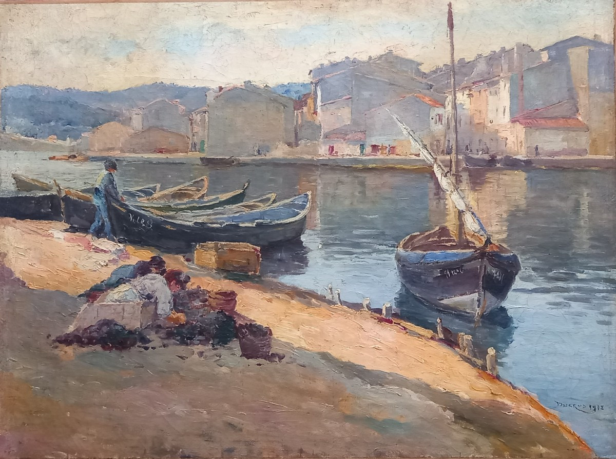 Sea Urchin Trillers At The Port Of Martigues. édouard Ducros. 1912.