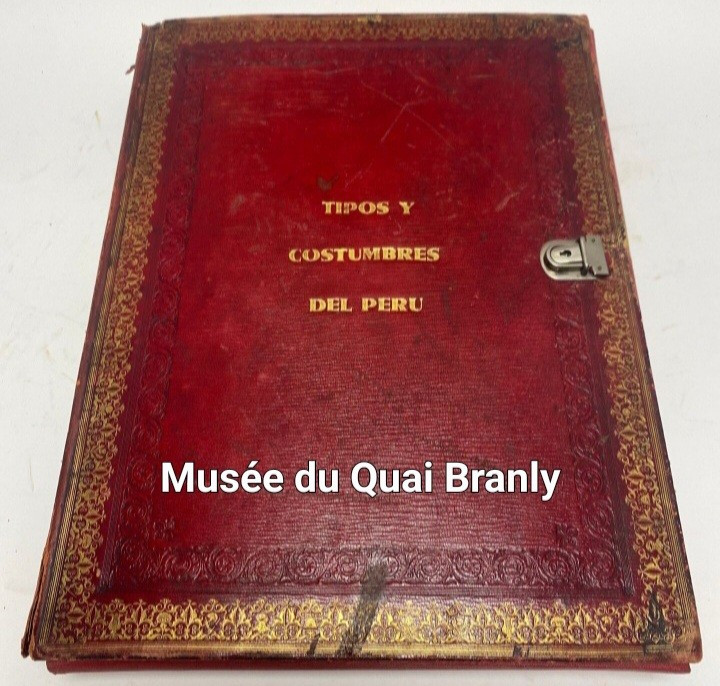 "Tipos y costumbres del Perú ". 19 aquarelles sous emboîtage, Chine. Circa 1830.