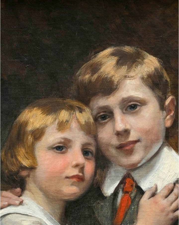 Portrait de frère et sœur.  Paris 1907. Daniel Hernández. Pérou -photo-2