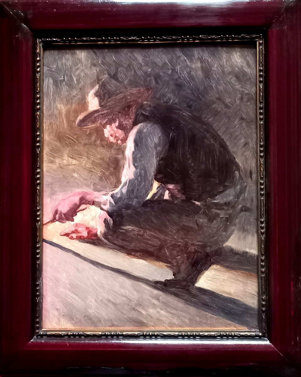 Joseph Milon. By The Fireside. 1908. Aix-en-provence. -photo-4