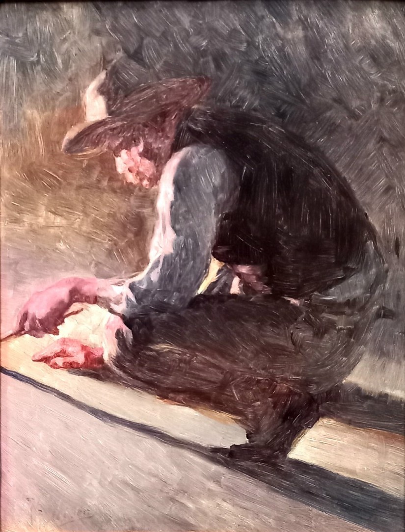 Joseph Milon. By The Fireside. 1908. Aix-en-provence. 