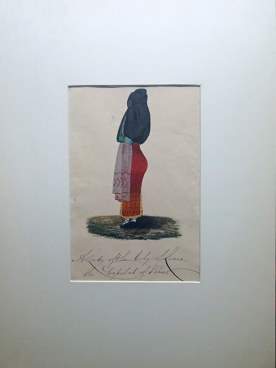 Woman From Lima, Peru. Circa 1830. -photo-3