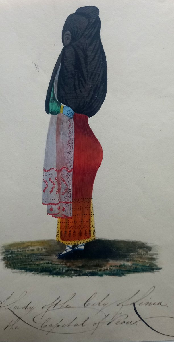 Woman From Lima, Peru. Circa 1830. -photo-4