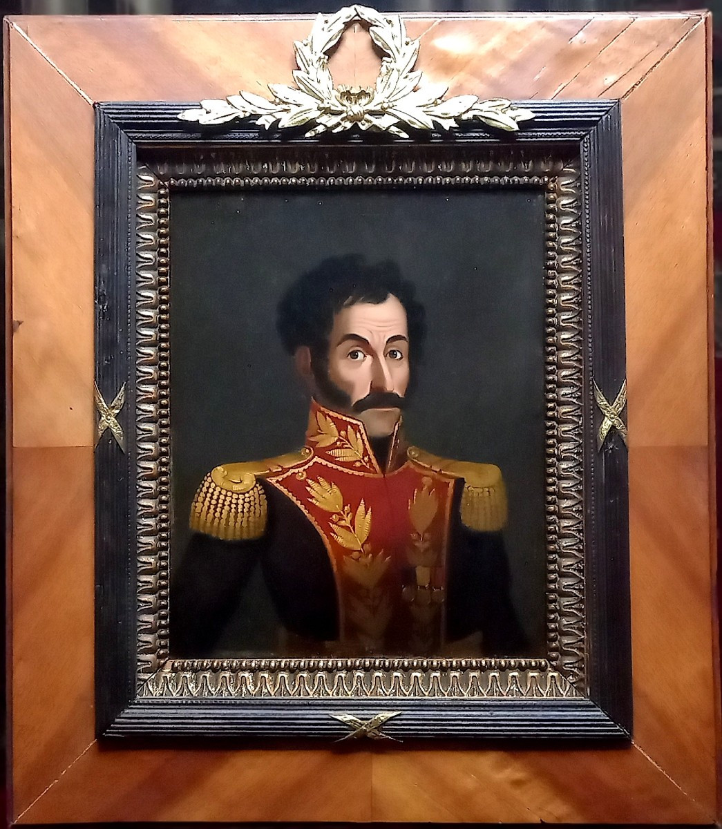 Portrait Of Bolivar. Circa 1822-1827. Peru. -photo-2
