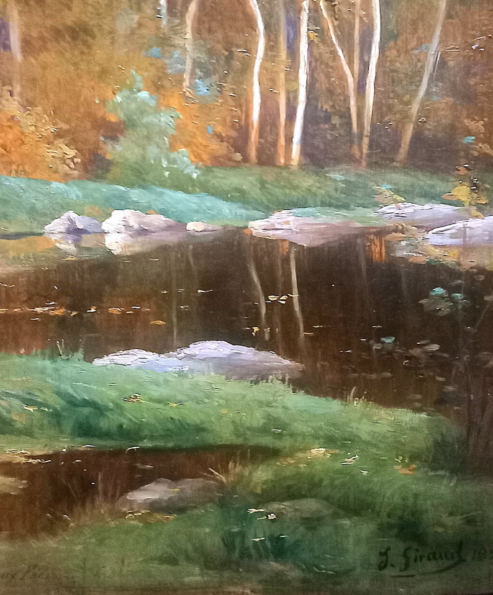 Fontainebleau. Mare aux fées.  Jules Giraud  1896.-photo-3