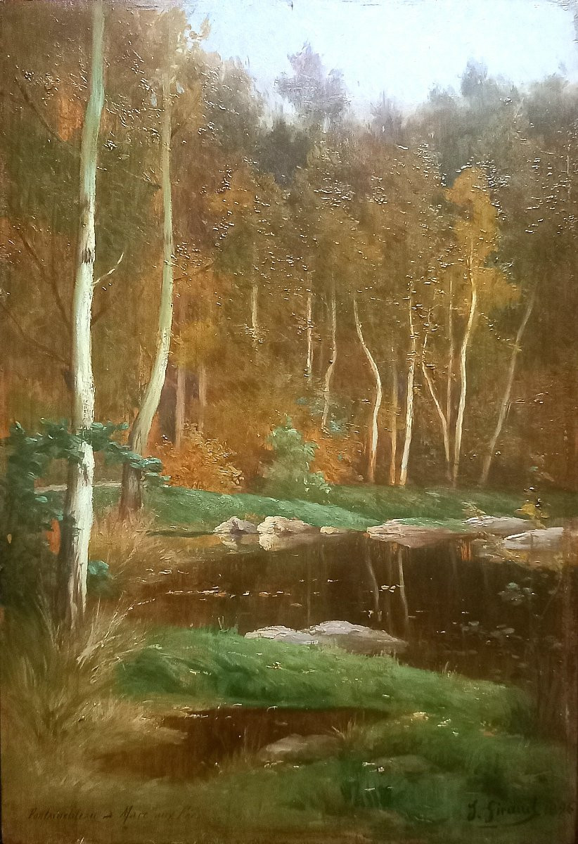 Fontainebleau. Mare aux fées.  Jules Giraud  1896.-photo-4