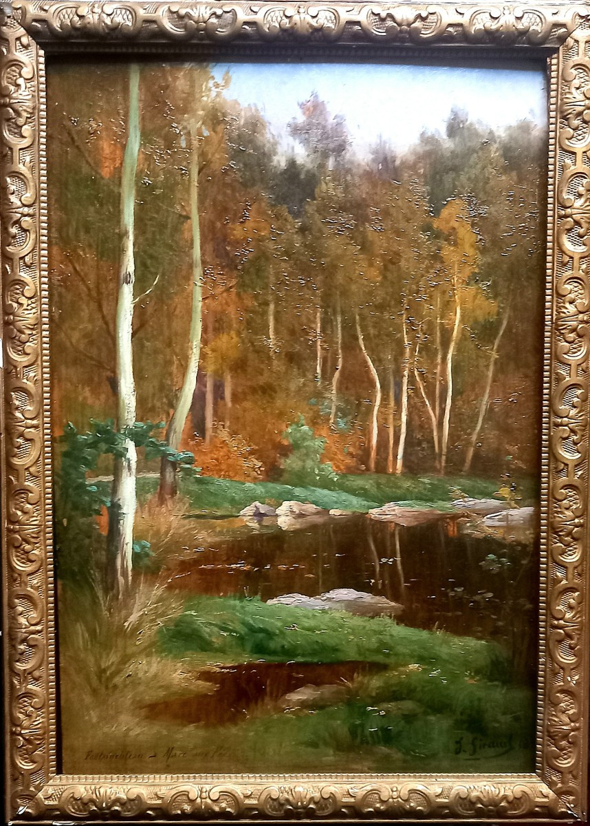 Fontainebleau. Mare aux fées.  Jules Giraud  1896.