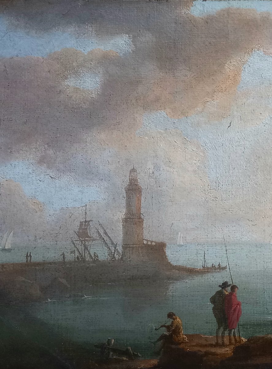 Joseph Vernet (circle), 18th-century French School. Harbor View.-photo-4