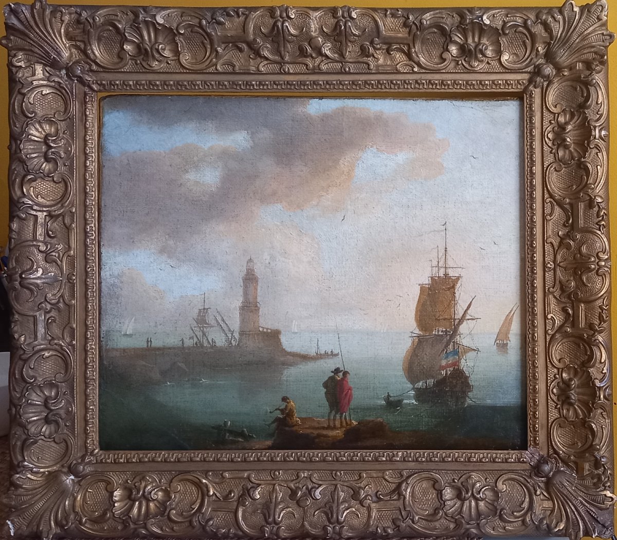 Joseph Vernet (circle), 18th-century French School. Harbor View.-photo-2