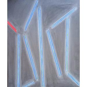 Composition.  Tableau Minimaliste. 2002. Monogrammé. 