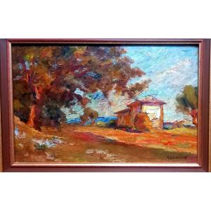 Une bastide au pays d'Aix. Joseph Ravaisou. Circa 1905