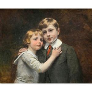 Sibling Portrait ( Paris, 1907). Daniel Hernández. Peru 