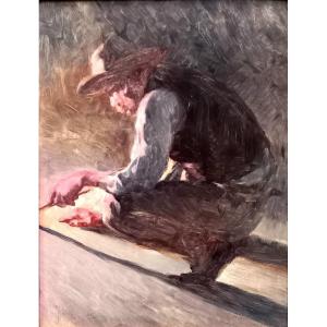 Joseph Milon. By The Fireside. 1908. Aix-en-provence. 