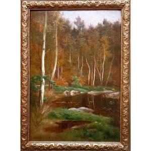 Fontainebleau. Fairy Pond. Jules Giraud 1896.