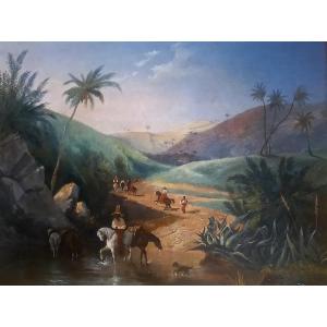 The Revolt Of Saint-domingue. Haiti, The First Black Republic, Ca. 1840.