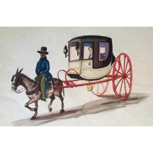 Pancho Fierro.  Pérou.  18 aquarelles de la société liménienne du XIXème siècle. Circa 1840 