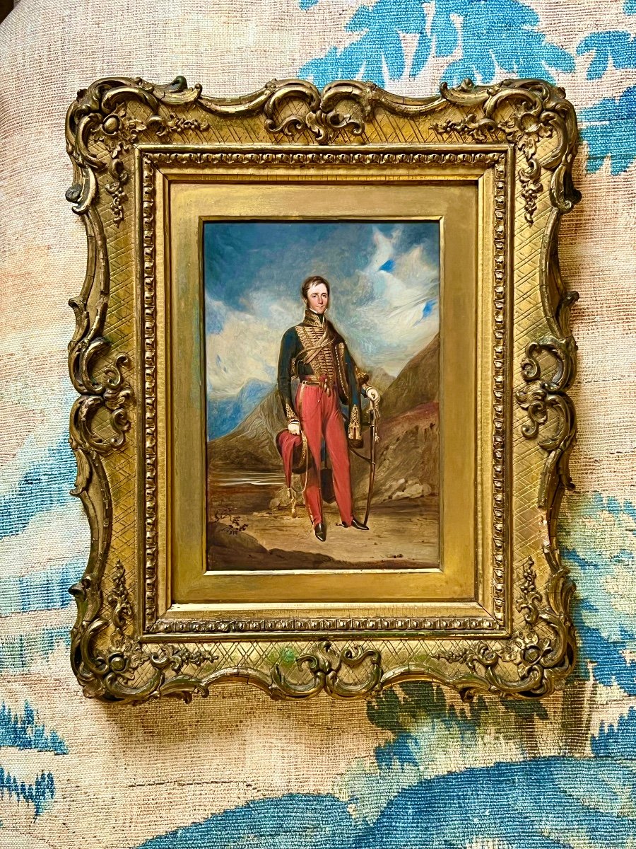 Early 19th Century Portrait Of John Michael Henry Fock 3rd Baron De Robeck (1790-1856)