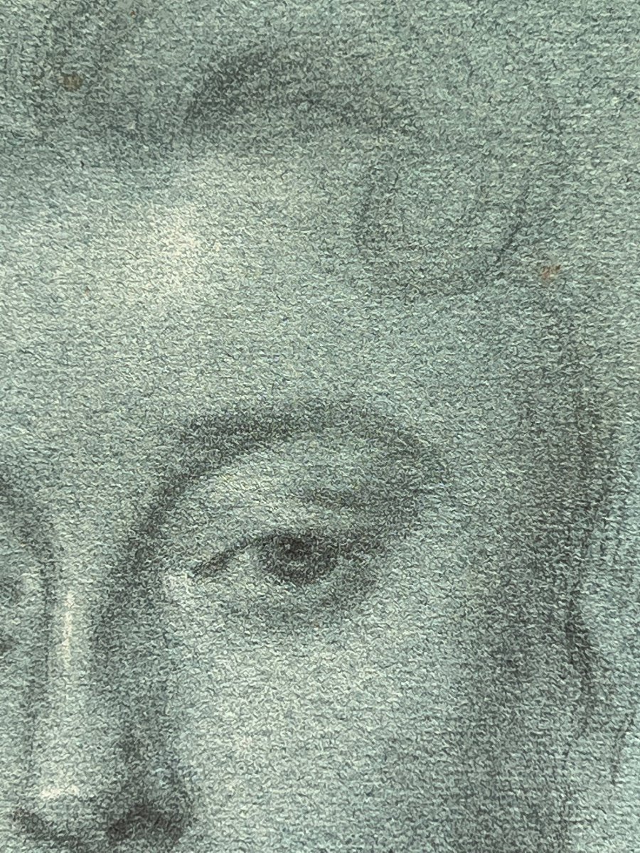 18e Siècle étude De Tête d'Une Dame Et étude De Tête d'Un Gentleman Par Michael Dahl 1659-1743-photo-2