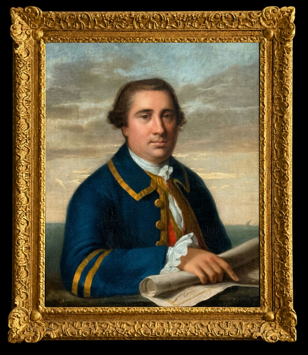 Portrait d'Un Capitaine De Marine Marchande V.1775 - Attribué à Lemuel Francis Abbott 1760-1803