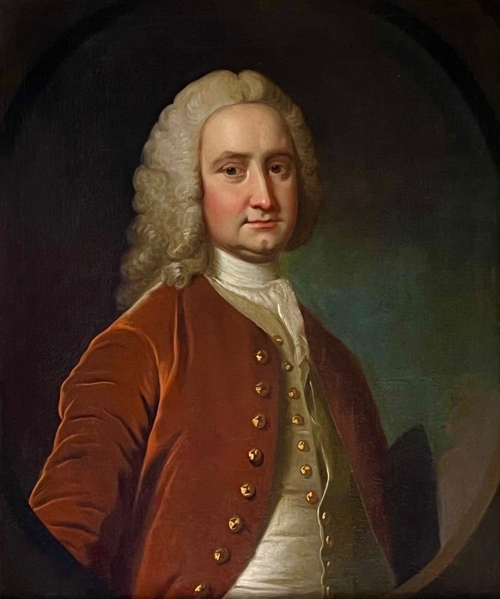 Portrait d'Un Gentleman Anglais Du XVIIIe Siècle - Par Thomas Hudson (1701-1779)-photo-2