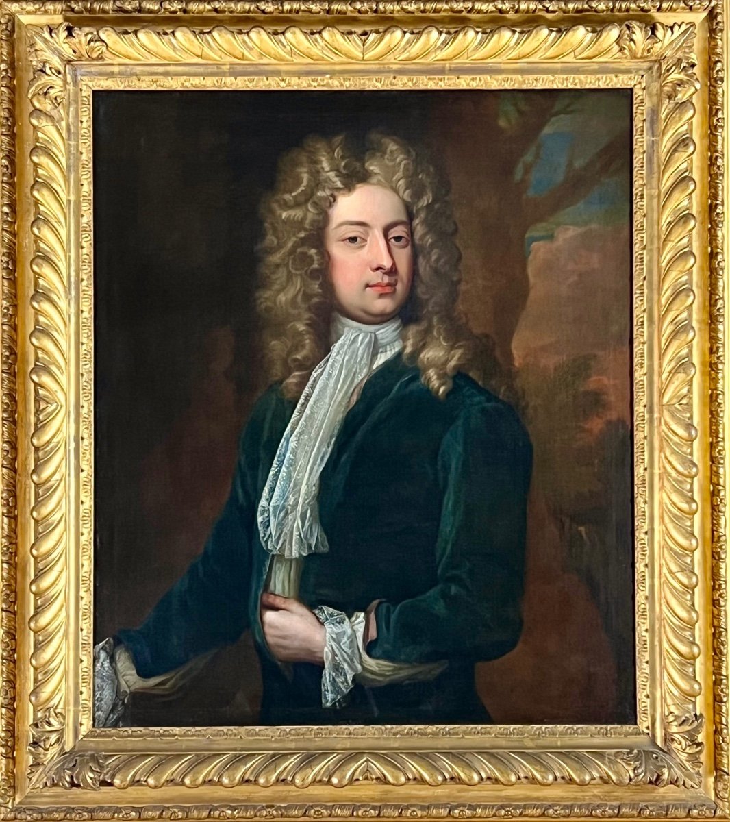 Portrait Of William Congreve C.1709 - Studio Of Sir Godfrey Kneller.-photo-2