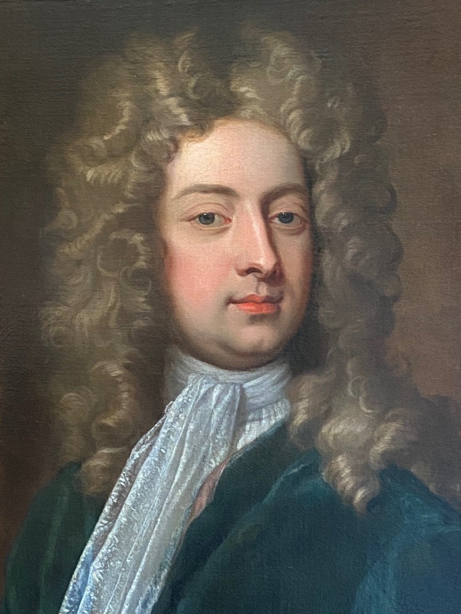 Portrait Of William Congreve C.1709 - Studio Of Sir Godfrey Kneller.-photo-3