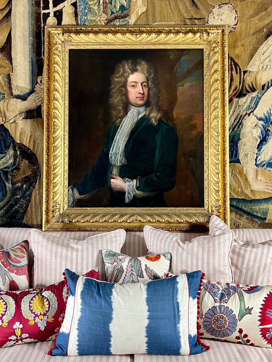 Portrait Of William Congreve C.1709 - Studio Of Sir Godfrey Kneller.-photo-1