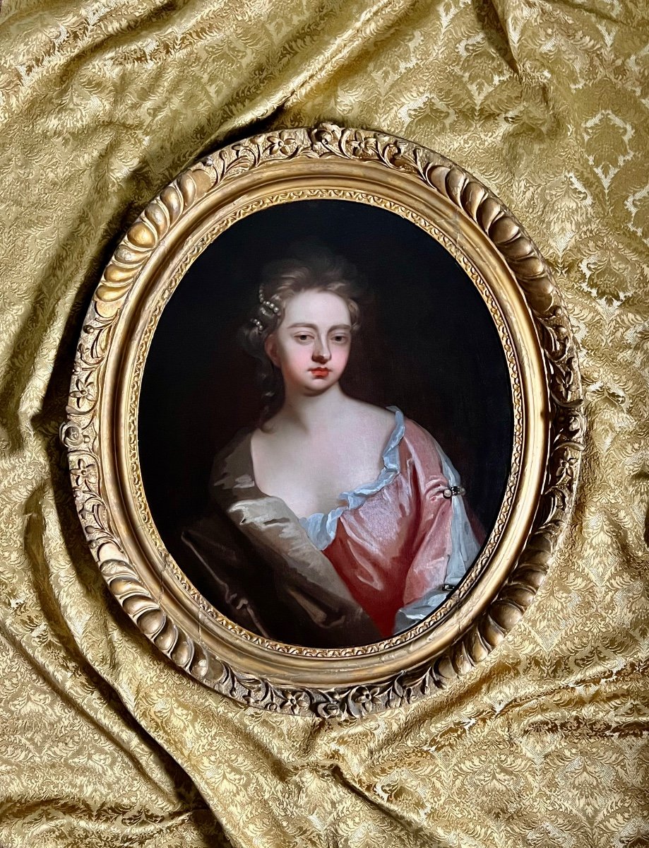 Portrait De Femme Anglaise Du Début Du XVIIIe Siècle - Par Michael Dahl-photo-2